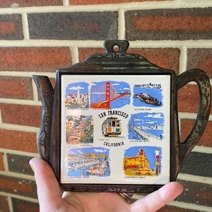 Vintage San Francisco Teapot Trivet